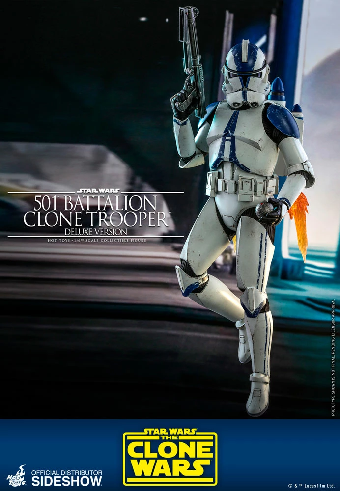 Cheap ⌛ Hot Toys 501st Battalion Clone Trooper (Deluxe) 🥰 6 Hot Toys 501st Battalion Clone Trooper (Deluxe)