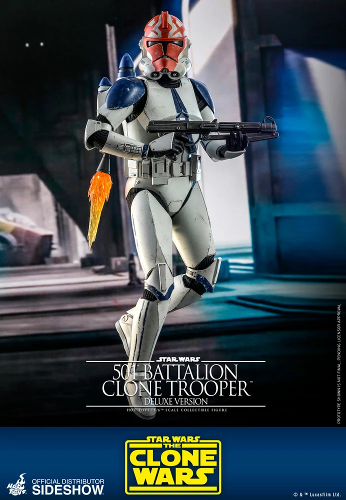 Cheap ⌛ Hot Toys 501st Battalion Clone Trooper (Deluxe) 🥰 9 Hot Toys 501st Battalion Clone Trooper (Deluxe)