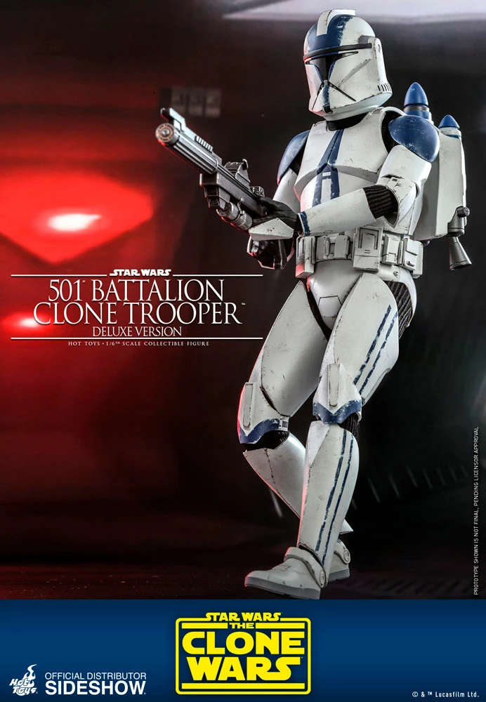 Cheap ⌛ Hot Toys 501st Battalion Clone Trooper (Deluxe) 🥰 10 Hot Toys 501st Battalion Clone Trooper (Deluxe)