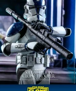 Cheap ⌛ Hot Toys 501st Battalion Clone Trooper (Deluxe) 🥰 33 Hot Toys 501st Battalion Clone Trooper (Deluxe)