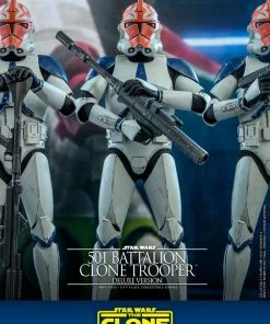 Cheap ⌛ Hot Toys 501st Battalion Clone Trooper (Deluxe) 🥰 29 Hot Toys 501st Battalion Clone Trooper (Deluxe)
