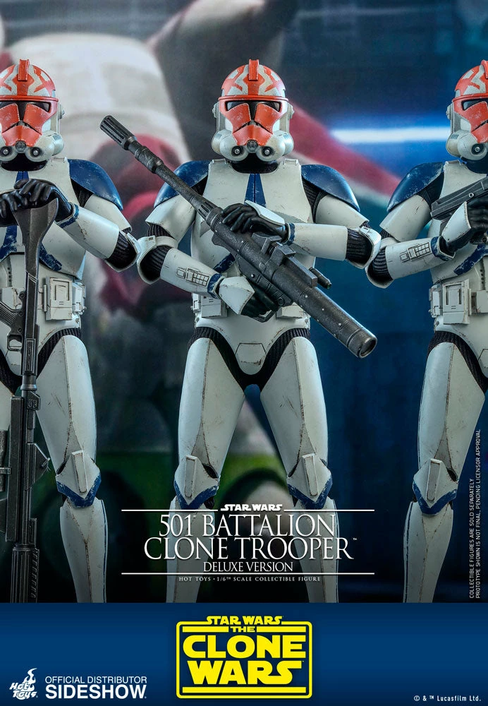 Cheap ⌛ Hot Toys 501st Battalion Clone Trooper (Deluxe) 🥰 11 Hot Toys 501st Battalion Clone Trooper (Deluxe)