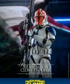 Cheap ⌛ Hot Toys 501st Battalion Clone Trooper (Deluxe) 🥰 25 Hot Toys 501st Battalion Clone Trooper (Deluxe)