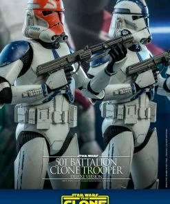 Cheap ⌛ Hot Toys 501st Battalion Clone Trooper (Deluxe) 🥰 30 Hot Toys 501st Battalion Clone Trooper (Deluxe)