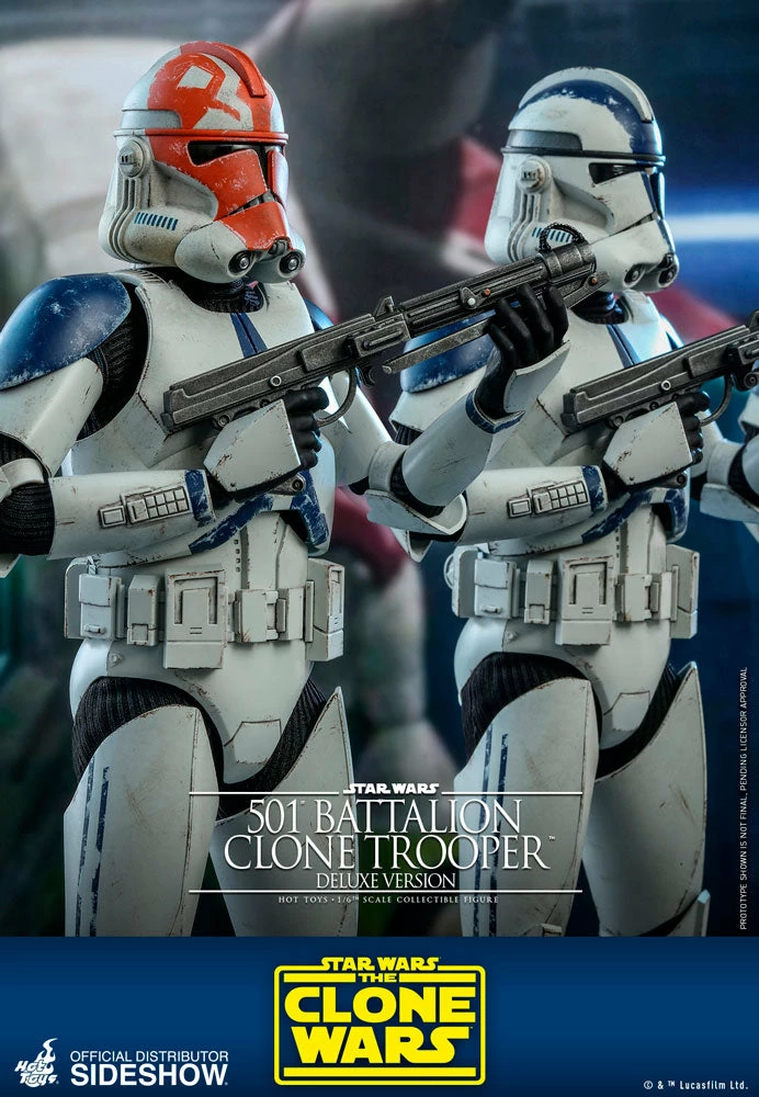 Cheap ⌛ Hot Toys 501st Battalion Clone Trooper (Deluxe) 🥰 12 Hot Toys 501st Battalion Clone Trooper (Deluxe)
