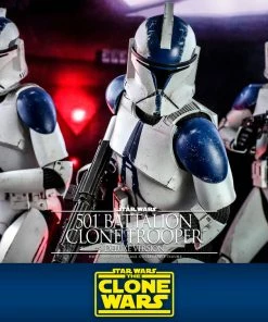Cheap ⌛ Hot Toys 501st Battalion Clone Trooper (Deluxe) 🥰 34 Hot Toys 501st Battalion Clone Trooper (Deluxe)