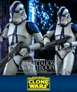 Cheap ⌛ Hot Toys 501st Battalion Clone Trooper (Deluxe) 🥰 26 Hot Toys 501st Battalion Clone Trooper (Deluxe)
