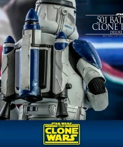 Cheap ⌛ Hot Toys 501st Battalion Clone Trooper (Deluxe) 🥰 31 Hot Toys 501st Battalion Clone Trooper (Deluxe)