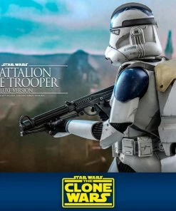 Cheap ⌛ Hot Toys 501st Battalion Clone Trooper (Deluxe) 🥰 32 Hot Toys 501st Battalion Clone Trooper (Deluxe)