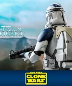 Cheap ⌛ Hot Toys 501st Battalion Clone Trooper (Deluxe) 🥰 36 Hot Toys 501st Battalion Clone Trooper (Deluxe)