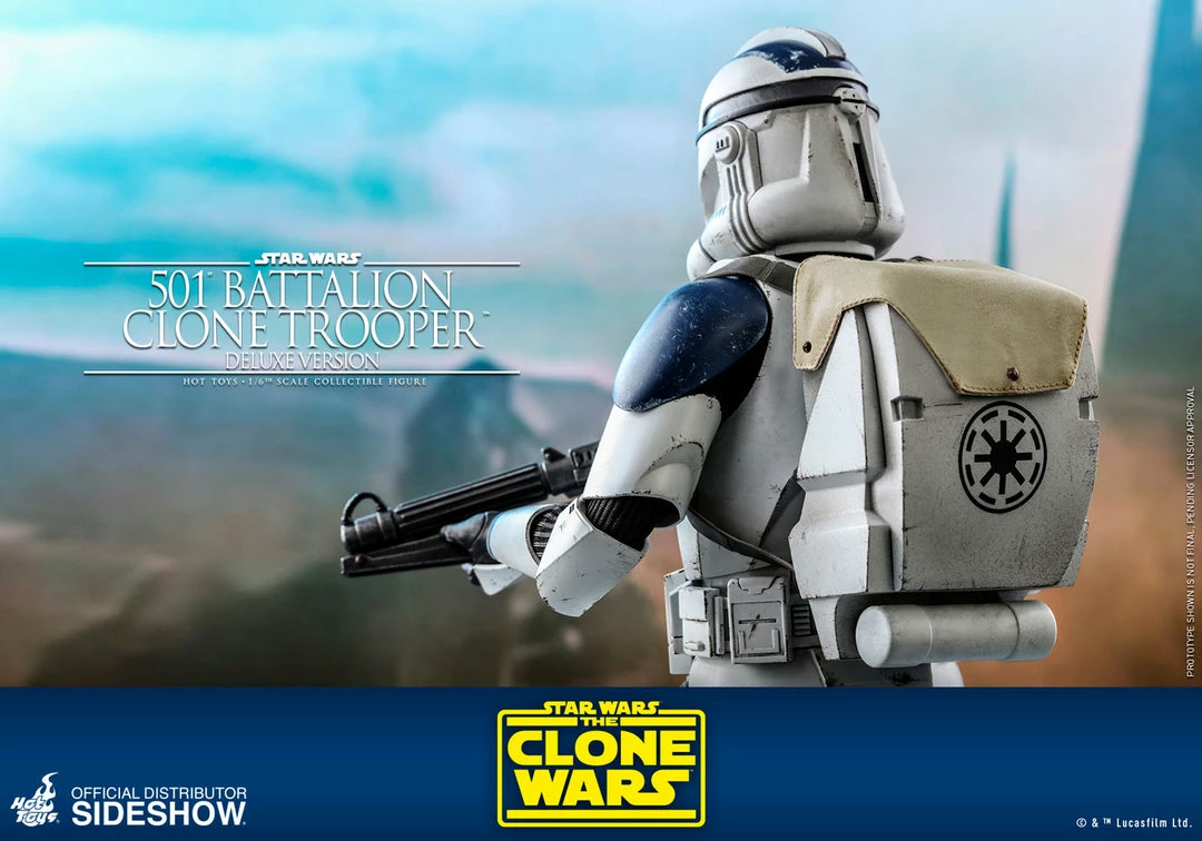 Cheap ⌛ Hot Toys 501st Battalion Clone Trooper (Deluxe) 🥰 18 Hot Toys 501st Battalion Clone Trooper (Deluxe)