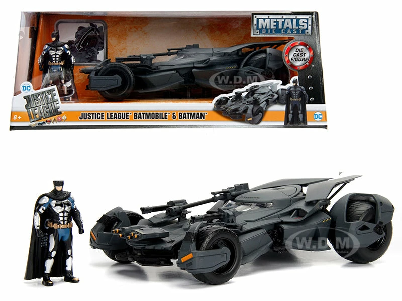 Hot Sale ⭐ Jada Toys Batman Justice League 2017 Batmobile With Diecast Batman Figure 1/24 By Jada 🔥 1 Jada Toys Batman Justice League 2017 Batmobile With Diecast Batman Figure 1/24 By Jada