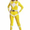 Fun.com Cosplay, Halloween Costumes Power Rangers Yellow Adult Costume