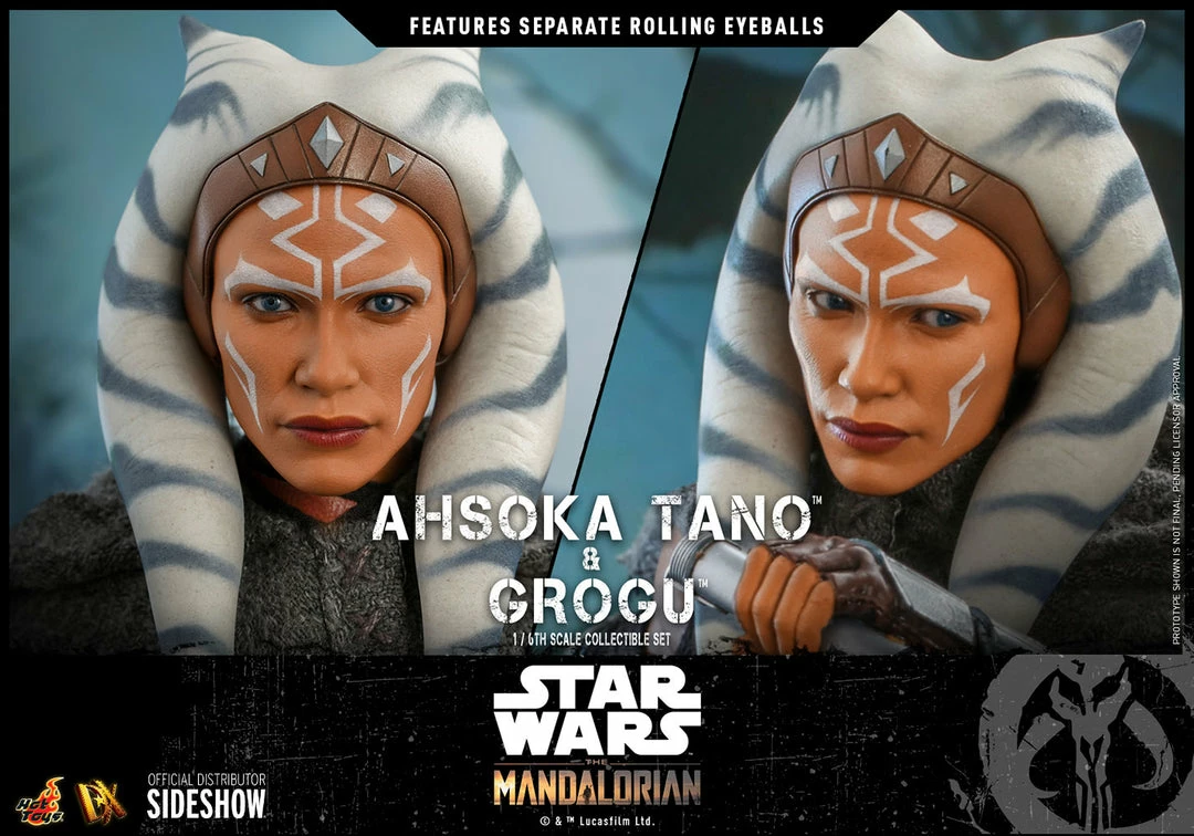 Brand new π Hot Toys Sixth Scale Collectible Figures Ahsoka Tano And Grogu Sixth Scale Figure Set π 13 Hot Toys Sixth Scale Collectible Figures Ahsoka Tano And Grogu Sixth Scale Figure Set