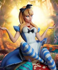 Premium Collection Alice In Wonderland Statue By Sideshow Collectibles Fairytale Fantasies Collection Artist J Scott Campbell