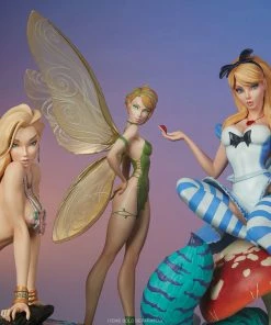 Premium Collection Alice In Wonderland Statue By Sideshow Collectibles Fairytale Fantasies Collection Artist J Scott Campbell