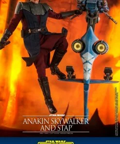 Hot Toys Anakin Skywalker And STAP Sixth Scale Figure Set