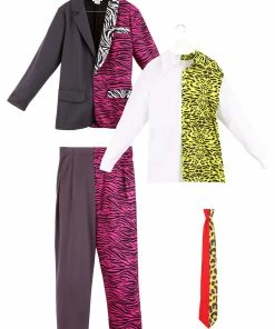 DC Comics Costumes Adult Batman Forever Two-Face Premium Costume Cosplay, Halloween Costumes