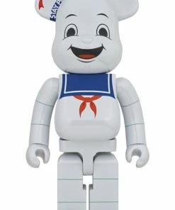 Ghostbusters Be@rbrick Stay Puft Marshmallow Man (White Chrome Version) 1000% Bearbrick By Medicom Toys 27.55