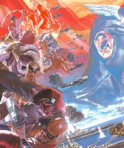 Art Work Murals & Prints Captain America: Winter In America Art Print By Alex Ross Art