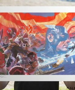 Art Work Murals & Prints Captain America: Winter In America Art Print By Alex Ross Art
