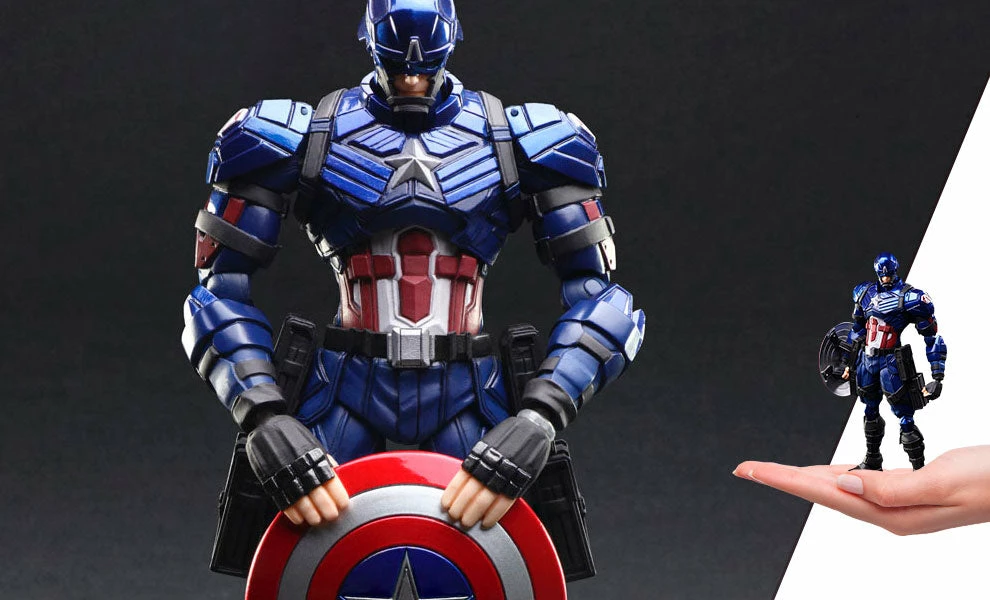 Buy 🎉 Captain America Action Figure By Square Enix Marvel Universe Variant BRING ARTS™ 🤩 1 Captain America Action Figure By Square Enix Marvel Universe Variant BRING ARTS™