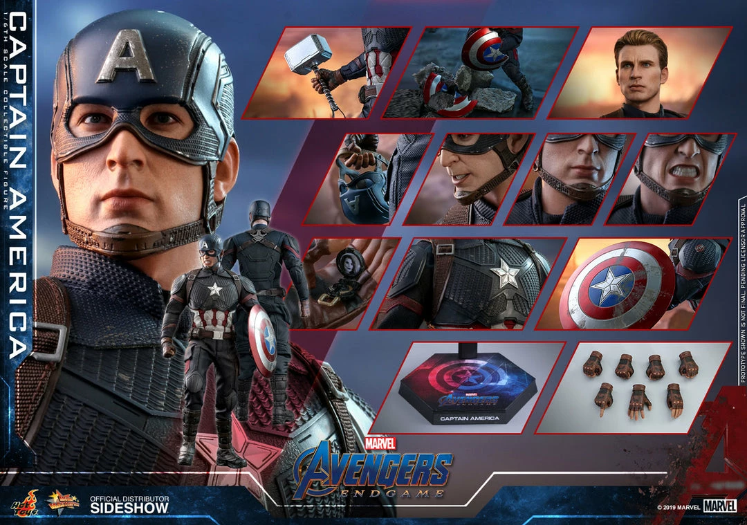 Discount ๐ฅ Captain America Sixth Scale Figure By Hot Toys Avengers: Endgame - Movie Masterpiece Series โจ 4 Captain America Sixth Scale Figure By Hot Toys Avengers: Endgame - Movie Masterpiece Series