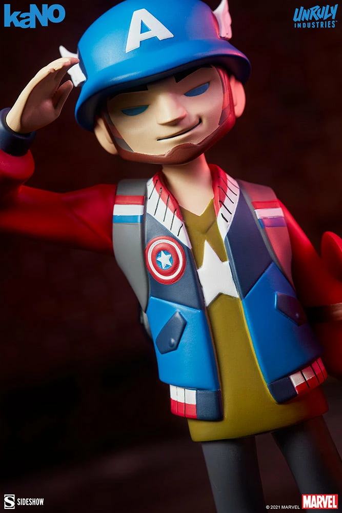 Buy 🎁 Captain America Designer Collectible Toy By Unruly Industries™ By KaNO 🧨 11 Captain America Designer Collectible Toy By Unruly Industries™ By KaNO