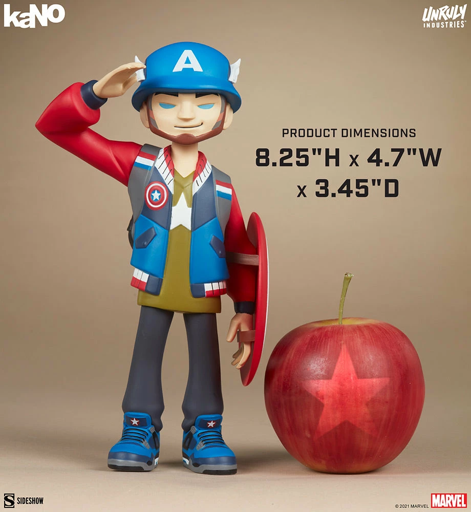 Buy 🎁 Captain America Designer Collectible Toy By Unruly Industries™ By KaNO 🧨 15 Captain America Designer Collectible Toy By Unruly Industries™ By KaNO