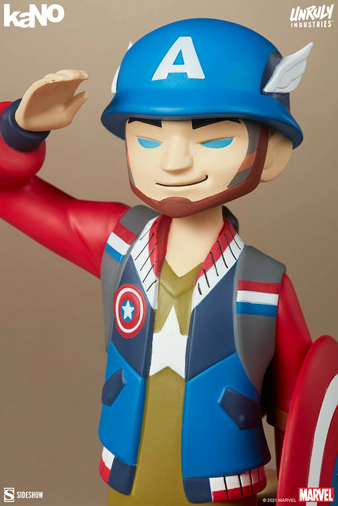 Buy 🎁 Captain America Designer Collectible Toy By Unruly Industries™ By KaNO 🧨 9 Captain America Designer Collectible Toy By Unruly Industries™ By KaNO