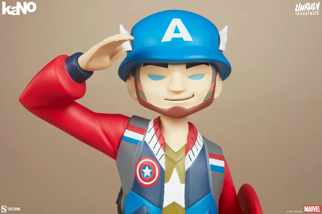 Buy 🎁 Captain America Designer Collectible Toy By Unruly Industries™ By KaNO 🧨 14 Captain America Designer Collectible Toy By Unruly Industries™ By KaNO