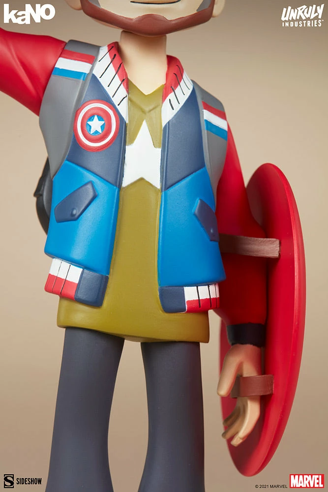 Buy 🎁 Captain America Designer Collectible Toy By Unruly Industries™ By KaNO 🧨 6 Captain America Designer Collectible Toy By Unruly Industries™ By KaNO