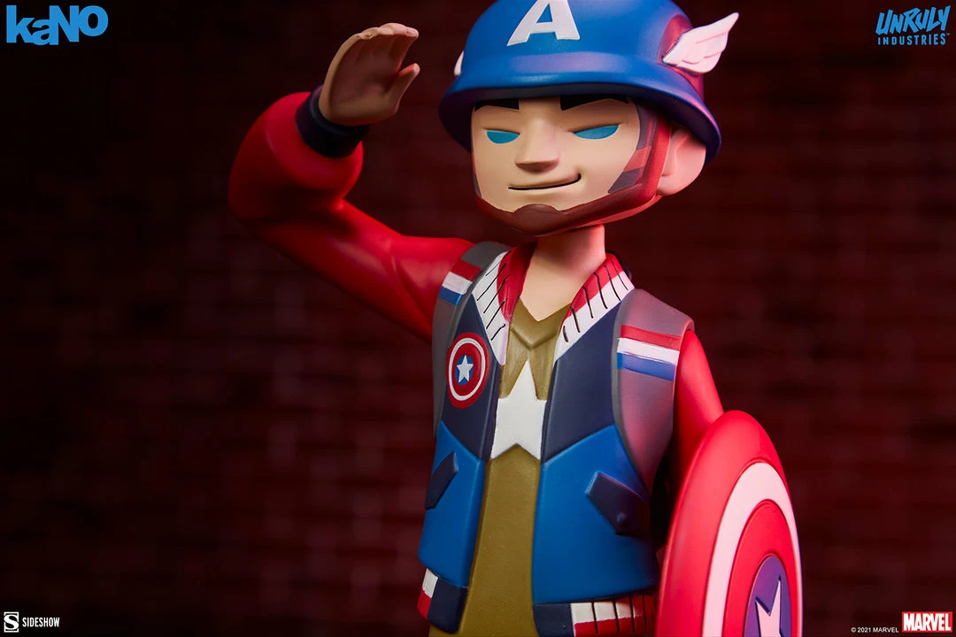 Buy 🎁 Captain America Designer Collectible Toy By Unruly Industries™ By KaNO 🧨 22 Captain America Designer Collectible Toy By Unruly Industries™ By KaNO