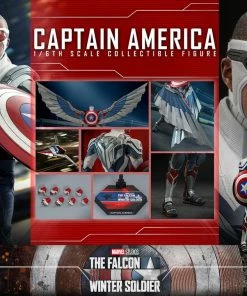 Captain America Sixth Scale Figure By Hot Toys Television Masterpiece Series - The Falcon And The Winter Soldier