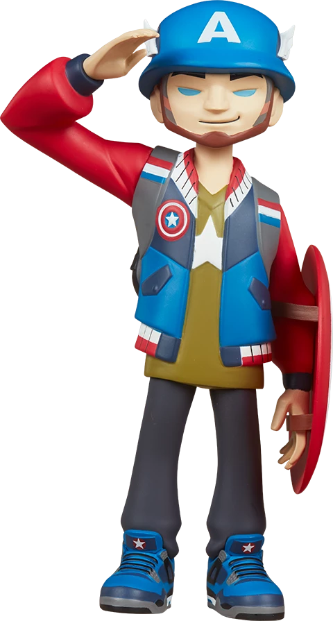Buy 🎁 Captain America Designer Collectible Toy By Unruly Industries™ By KaNO 🧨 1 Captain America Designer Collectible Toy By Unruly Industries™ By KaNO