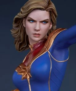 Captain Marvel Statue By Sideshow Collectibles Avengers Assemble Avengers Earth's Heroes