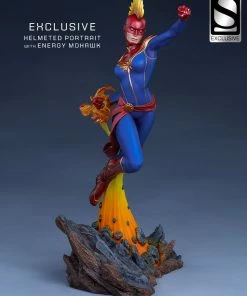 Captain Marvel Statue By Sideshow Collectibles Avengers Assemble Avengers Earth's Heroes