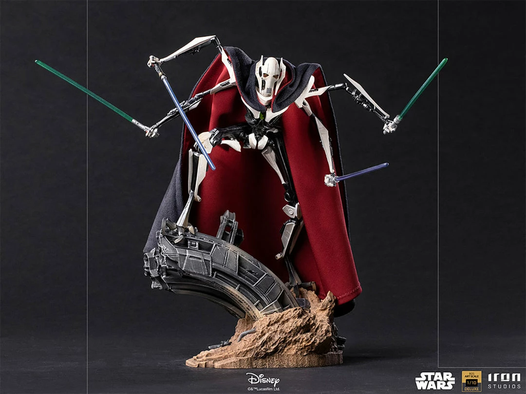 Discount 🔔 Iron Studios Star Wars General Grievous Deluxe 1:10 Scale Statue 🔥 4 Iron Studios Star Wars General Grievous Deluxe 1:10 Scale Statue