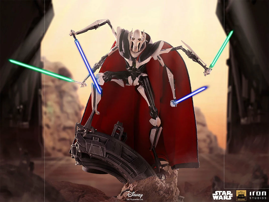 Discount 🔔 Iron Studios Star Wars General Grievous Deluxe 1:10 Scale Statue 🔥 7 Iron Studios Star Wars General Grievous Deluxe 1:10 Scale Statue