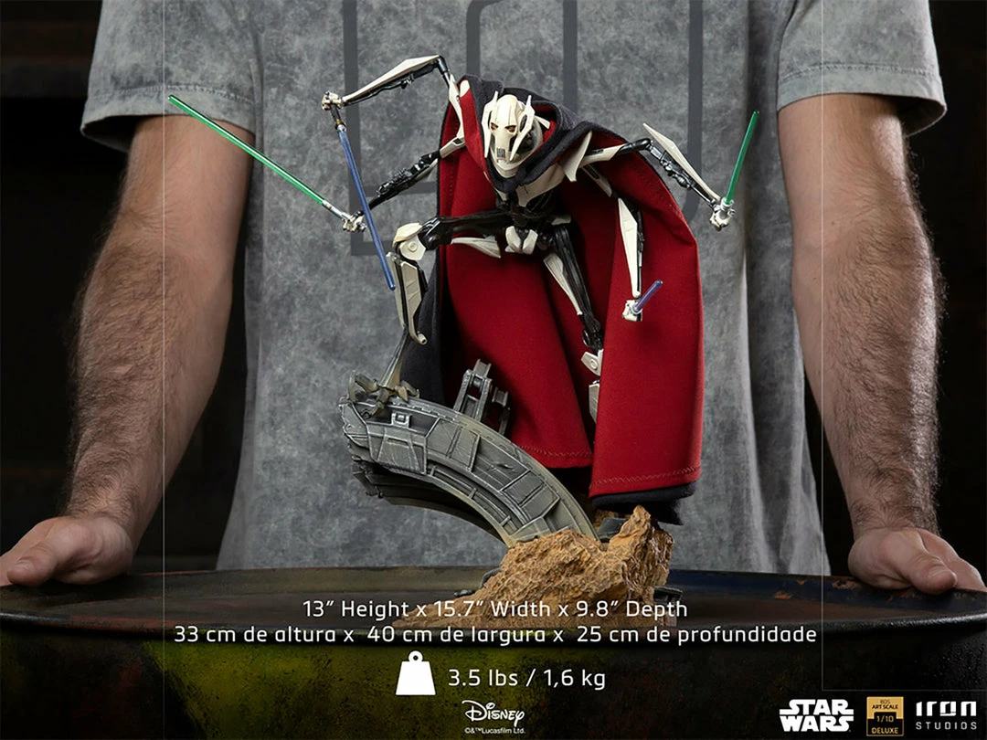 Discount 🔔 Iron Studios Star Wars General Grievous Deluxe 1:10 Scale Statue 🔥 15 Iron Studios Star Wars General Grievous Deluxe 1:10 Scale Statue