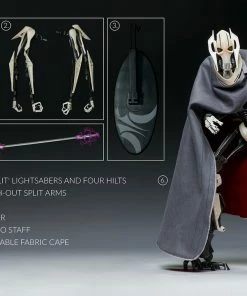 New 🎁 Hot Pop Cultures Store General Grievous Sixth Scale Figure 👍 53 Hot Pop Cultures Store General Grievous Sixth Scale Figure