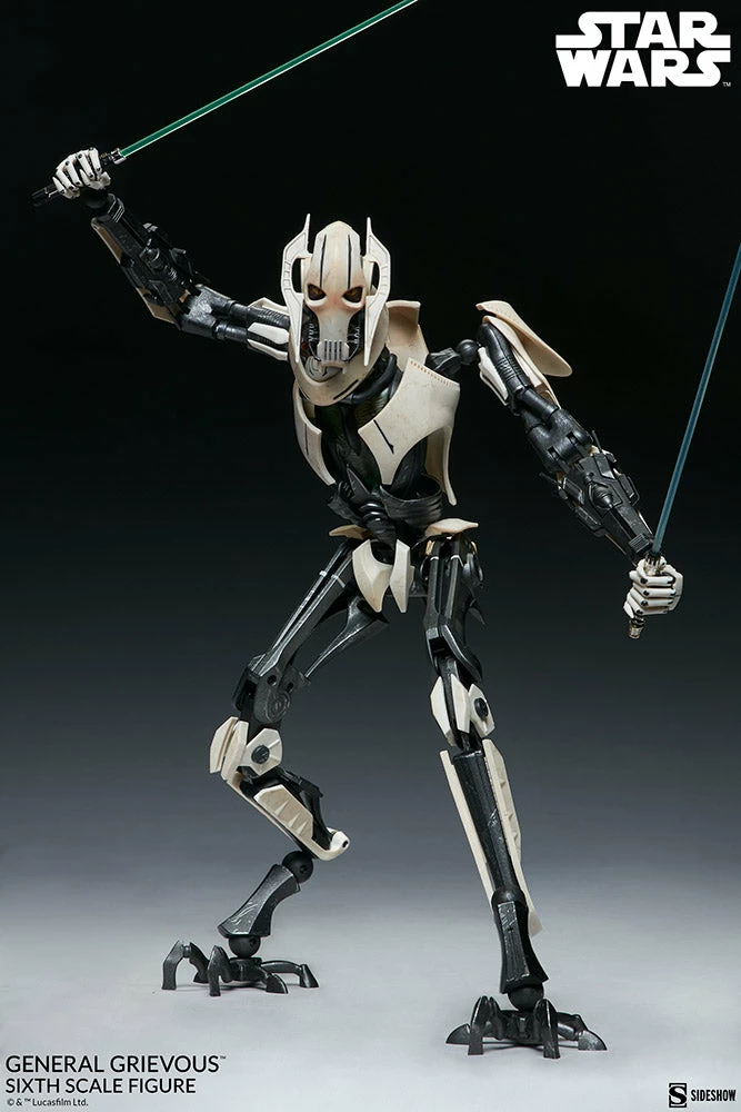 New 🎁 Hot Pop Cultures Store General Grievous Sixth Scale Figure 👍 17 Hot Pop Cultures Store General Grievous Sixth Scale Figure