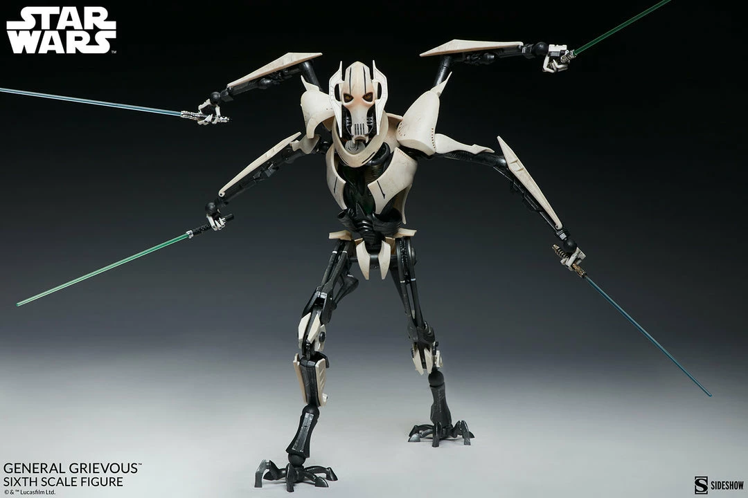 New 🎁 Hot Pop Cultures Store General Grievous Sixth Scale Figure 👍 24 Hot Pop Cultures Store General Grievous Sixth Scale Figure