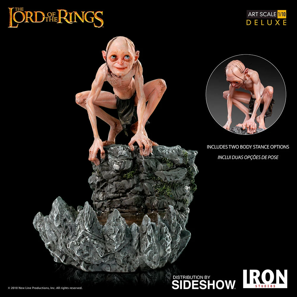 Budget ๐ SIDESHOW COLLECTIBLES Gollum Deluxe 1:10 Scale Statue By Iron Studios The Lord Of The Rings - Art Scale 1:10 Sideshow ๐ 2 SIDESHOW COLLECTIBLES Gollum Deluxe 1:10 Scale Statue By Iron Studios The Lord Of The Rings - Art Scale 1:10 Sideshow