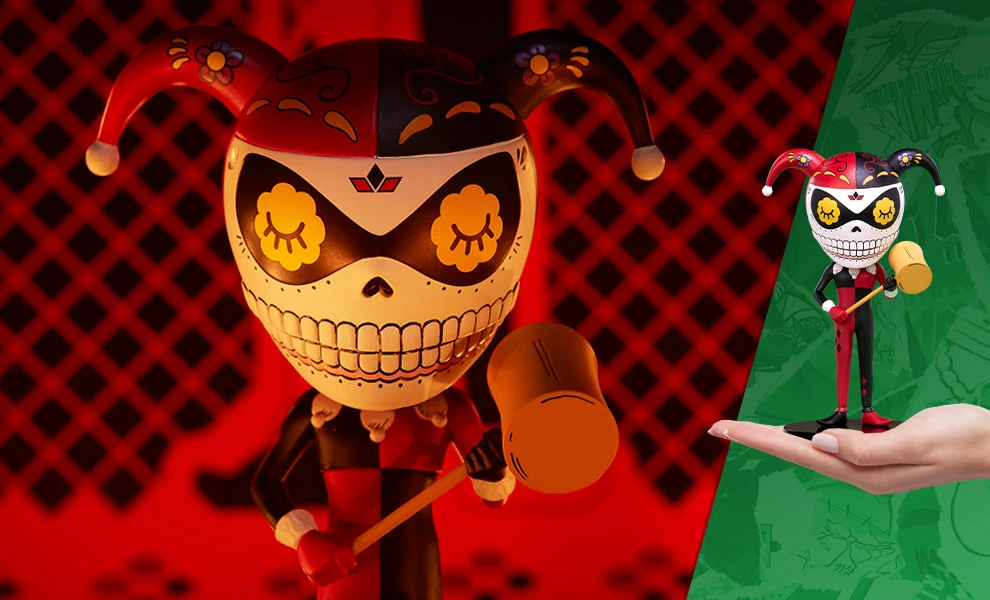 Hot Sale 🤩 Harley Quinn Calavera Designer Collectible Toy By Unruly Industries™ By Jose Pulido 🌟 2 Harley Quinn Calavera Designer Collectible Toy By Unruly Industries™ By Jose Pulido