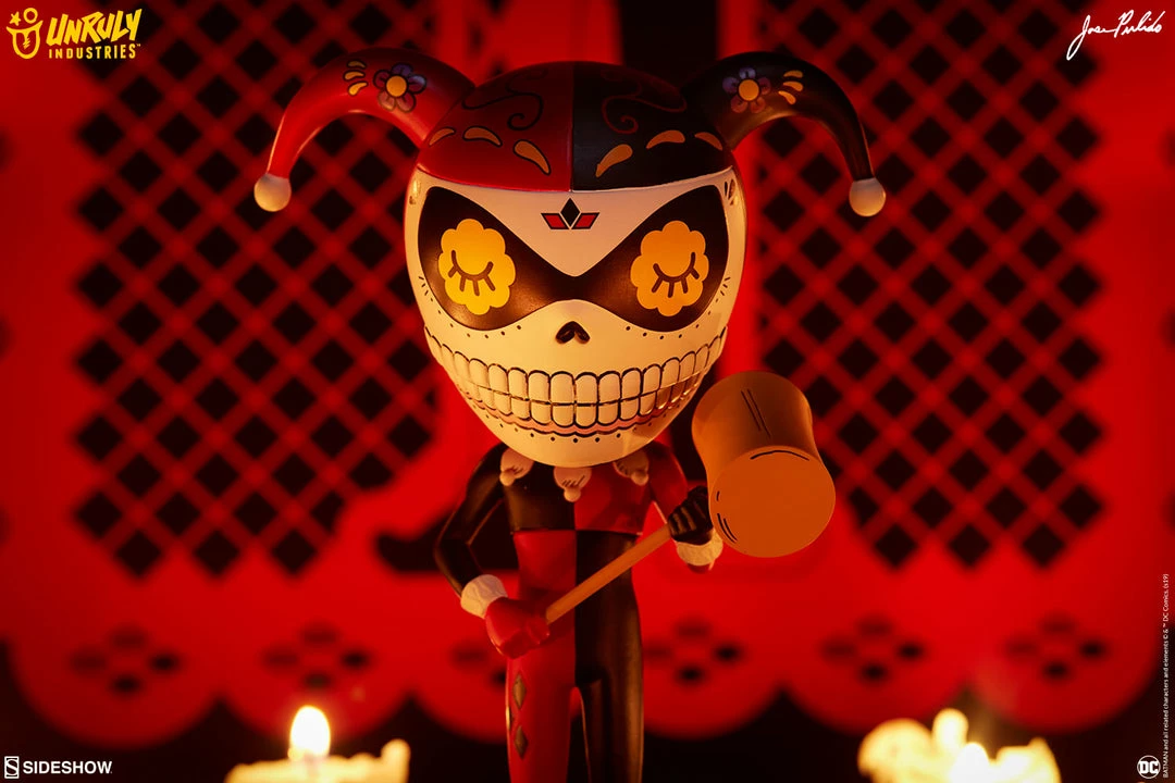Hot Sale 🤩 Harley Quinn Calavera Designer Collectible Toy By Unruly Industries™ By Jose Pulido 🌟 3 Harley Quinn Calavera Designer Collectible Toy By Unruly Industries™ By Jose Pulido