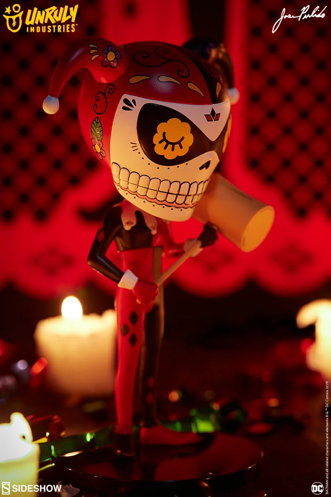 Hot Sale 🤩 Harley Quinn Calavera Designer Collectible Toy By Unruly Industries™ By Jose Pulido 🌟 10 Harley Quinn Calavera Designer Collectible Toy By Unruly Industries™ By Jose Pulido