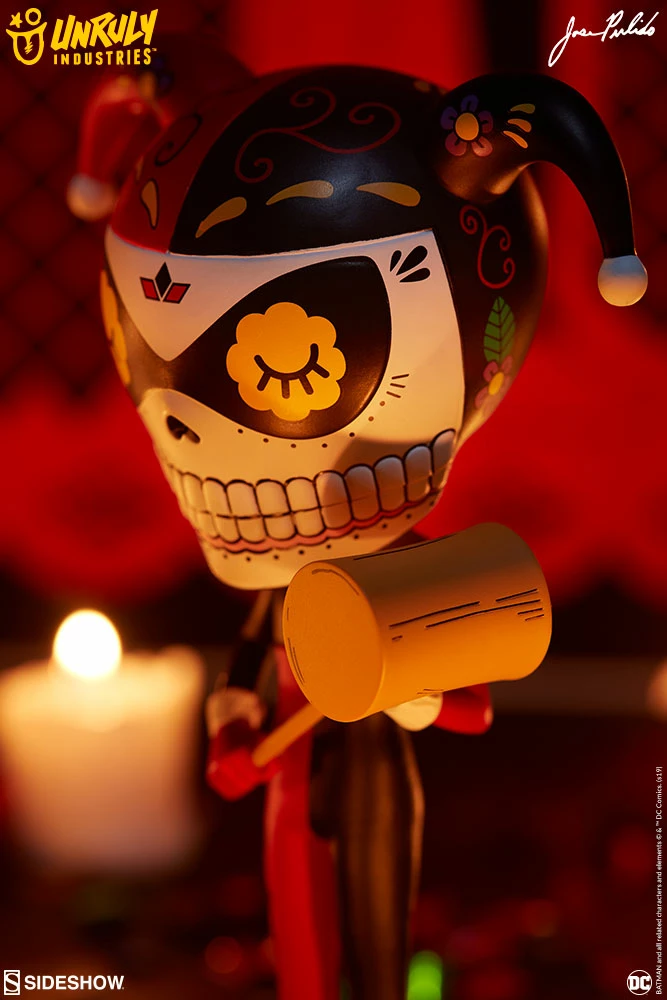 Hot Sale 🤩 Harley Quinn Calavera Designer Collectible Toy By Unruly Industries™ By Jose Pulido 🌟 26 Harley Quinn Calavera Designer Collectible Toy By Unruly Industries™ By Jose Pulido