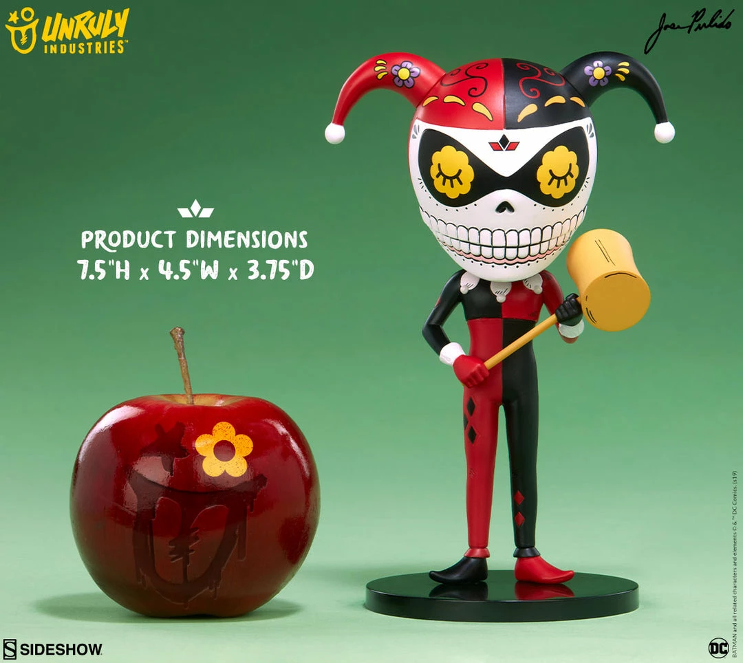 Hot Sale 🤩 Harley Quinn Calavera Designer Collectible Toy By Unruly Industries™ By Jose Pulido 🌟 5 Harley Quinn Calavera Designer Collectible Toy By Unruly Industries™ By Jose Pulido
