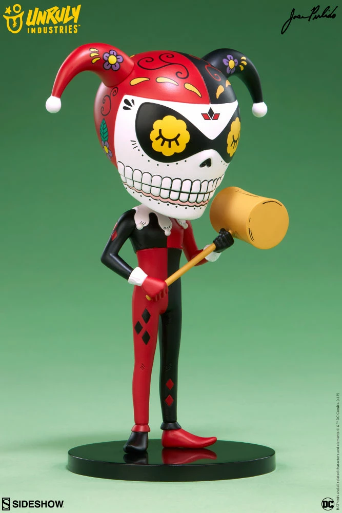 Hot Sale 🤩 Harley Quinn Calavera Designer Collectible Toy By Unruly Industries™ By Jose Pulido 🌟 6 Harley Quinn Calavera Designer Collectible Toy By Unruly Industries™ By Jose Pulido